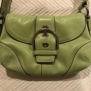 Coach Soho Light Green Leather Handbag